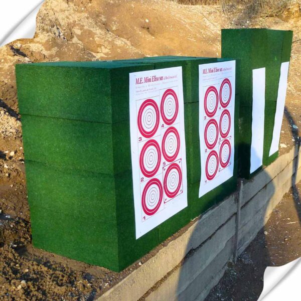 Attrezzature ECO-BULLET in gomma per poligoni di tiro