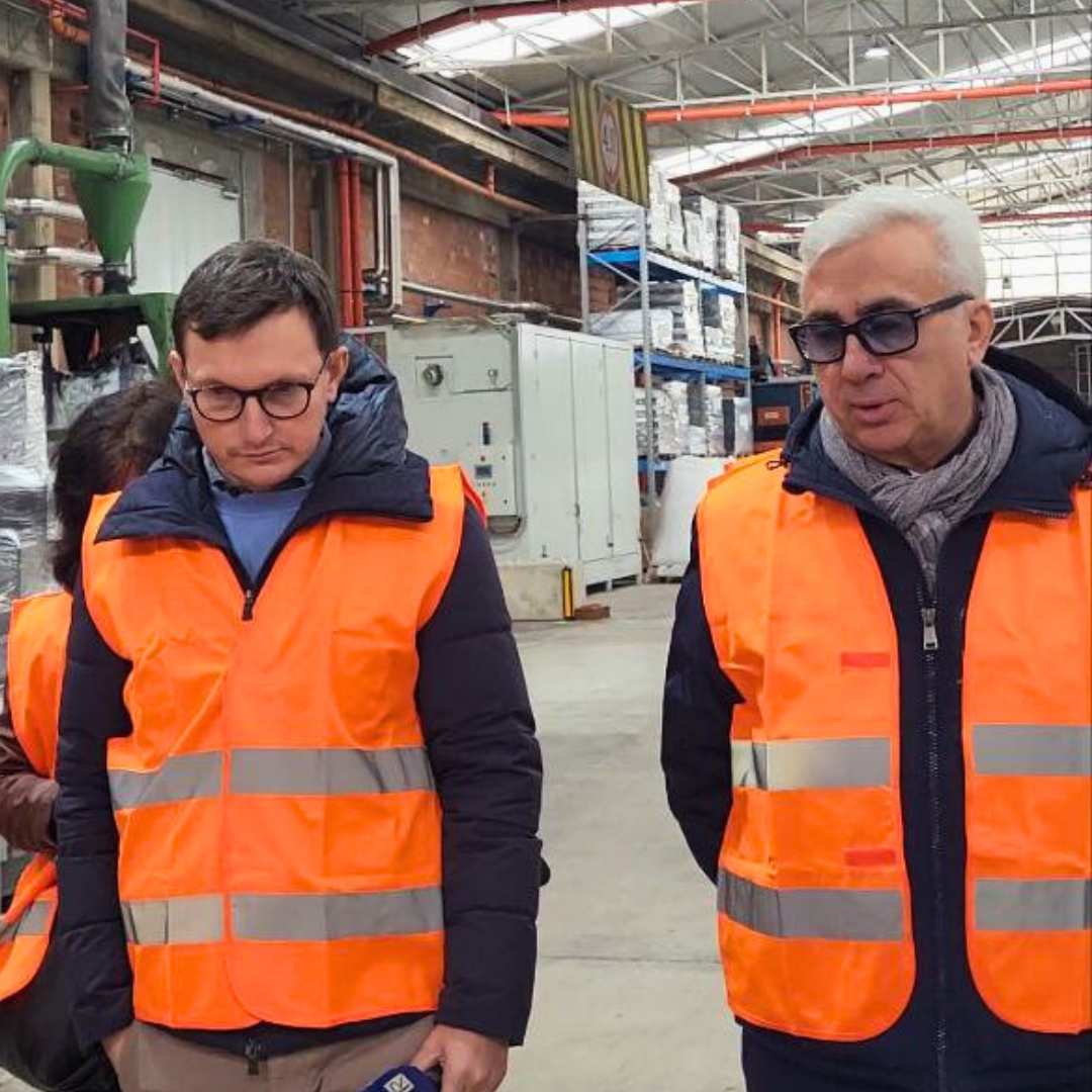 Marco Ferramini during an interview on the "Cantieri della Transizione Ecologica"