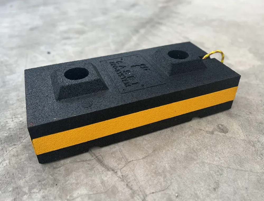 ECO-BALLAST 6 Black ECO-BALLAST with a yellow stripe on the side