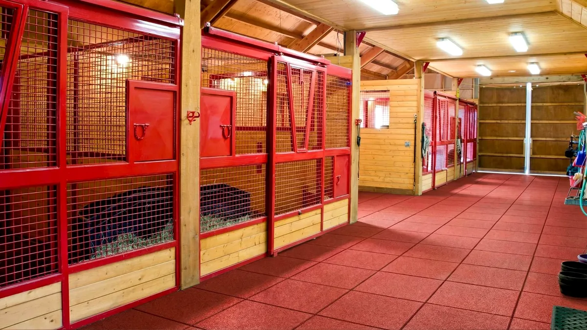 ECO-FARM 6 eco box pavimentazione scuderia rossa