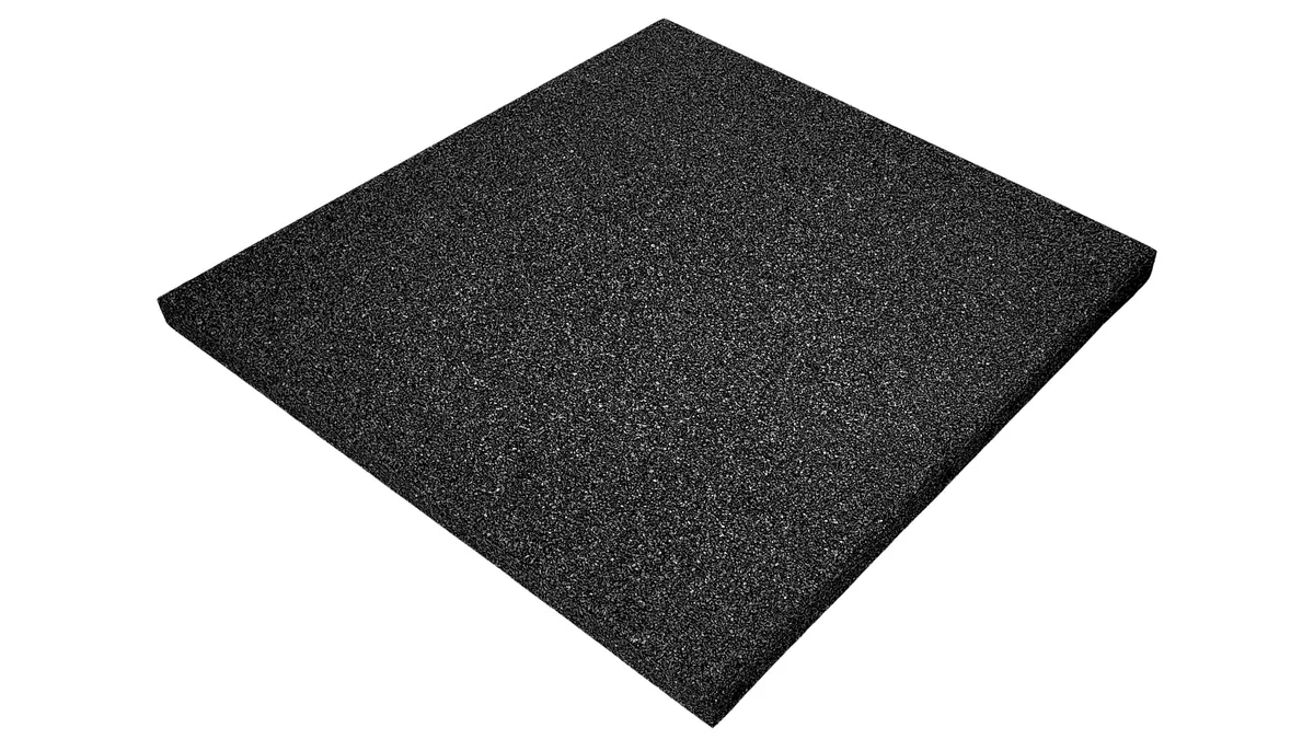 Modulare ECO-BOX-Platte aus schwarzem Recyclinggummi