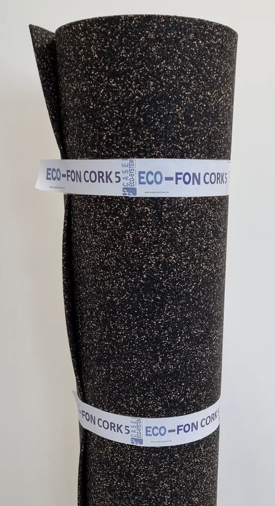 ECO-FON CORK 2 Rouleau ECO-FON CORK de 5 mm en caoutchouc recyclé SBR et liège naturel