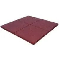 Piastre rosse ECO-SOFT isolate su fondo bianco