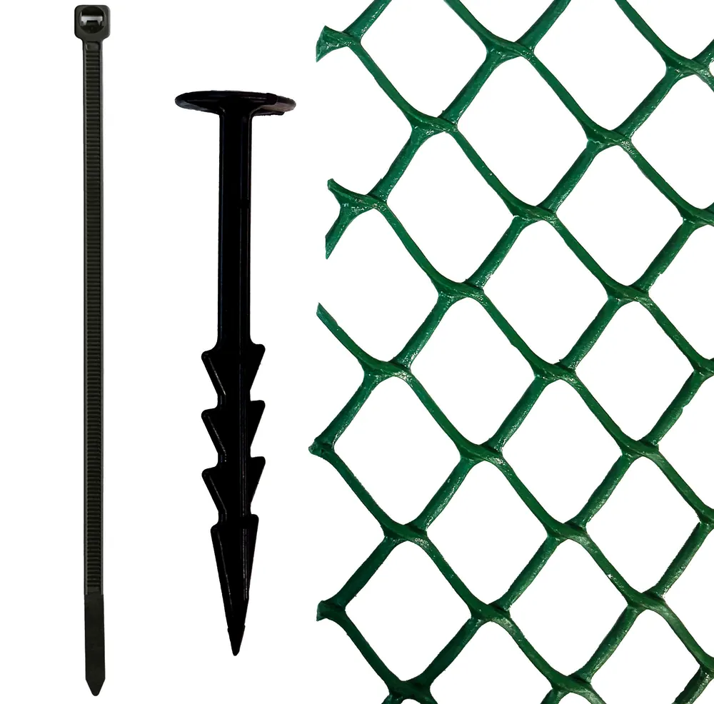 Rete stabilizzatrice, picchetti e fascette per la posa di ECO-HOLMAT