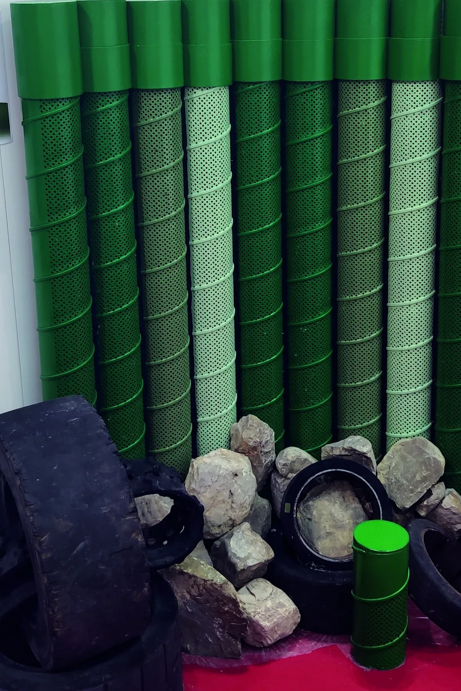 Barriere antirumore 1 Barriera antirumore modulare ECO-QUIET TUBE in configurazione verticale